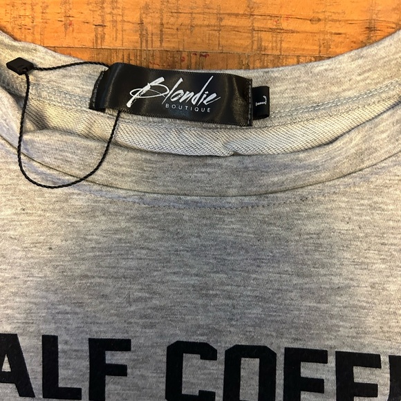 Half Coffee Half Human. New without tags. Super cute. Size large - Picture 3 of 3